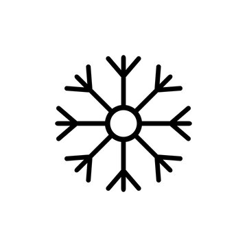 snowflake icon element of christmas icon for mobile concept and web apps. Thin line snowflake icon can be used for web and mobile. Premium icon on white background