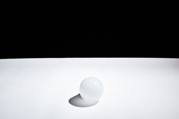 geometric ball with shadow, led bulb lamp, orb