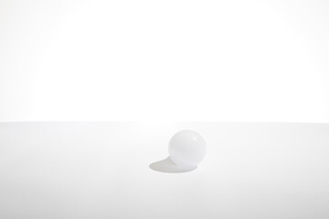 geometric ball with shadow, led bulb lamp, orb
