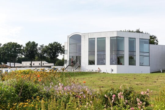 Kolding, Denmark - August 3, 2011: Trapholt museum building. Trapholt is a museum of contemporary art and design located in Kolding, Denmark