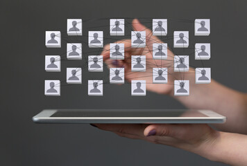 organization chart team concept networking group