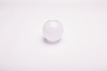 Fototapeta na wymiar geometric ball with shadow, led bulb lamp, orb