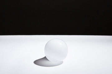 geometric ball with shadow, led bulb lamp, orb