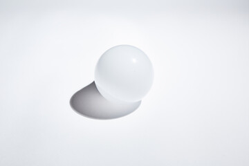 geometric ball with shadow, led bulb lamp, orb