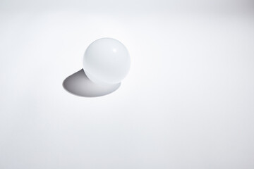 geometric ball with shadow, led bulb lamp, orb