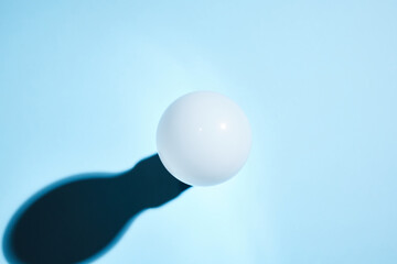 geometric ball with shadow, led bulb lamp, orb