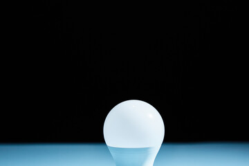 geometric ball with shadow, led bulb lamp, orb