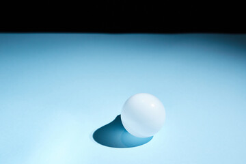 geometric ball with shadow, led bulb lamp, orb