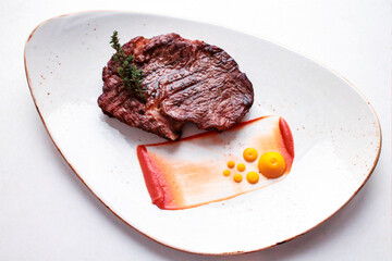 beef steak with vegetables