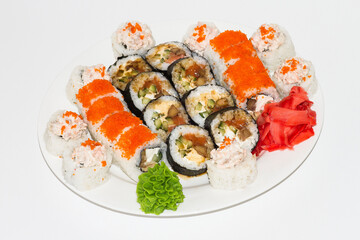 roll with salmon