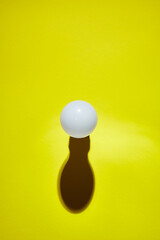 geometric ball with shadow, led bulb lamp, orb