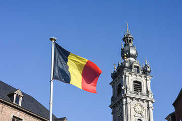 Belgique belge Wallonie Mons Beffroi monument tourisme architecture patrimoine