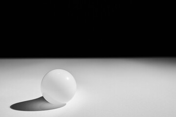 geometric ball with shadow, led bulb lamp, orb