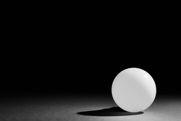 geometric ball with shadow, led bulb lamp, orb