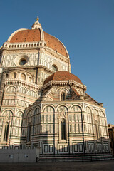 Fototapeta na wymiar Cathedral of Santa Maria del Fiore, duomo of Florence, is the main Florentine church.