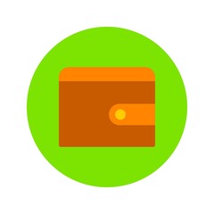 Flat Wallet Circle Icon