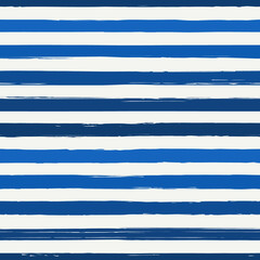 Brush strokes seamless pattern. Freehand horizontal stripes print. Ink lines background. Grunge simple geometric design