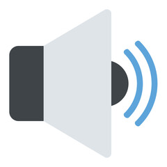 
A megaphone used in technology which represents medium volume
