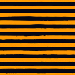 Brush strokes seamless pattern. Freehand horizontal stripes print. Ink lines background. Grunge simple geometric design