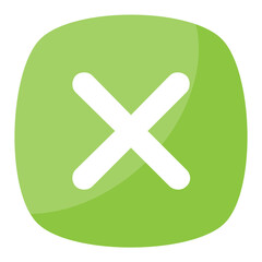 Fototapeta premium Cross sign representing multiplication symbol 