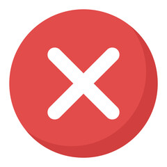 Fototapeta premium A cross sign symbolic of deletion 