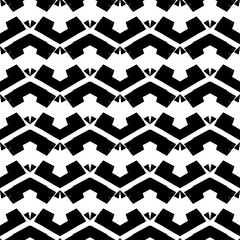 Ethnic seamless pattern. Freehand horizontal zigzag chevron stripes print. Boho chic, indigenous, tribal background