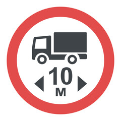 
Height limit traffic sign 
