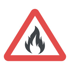 
No open flame label 
