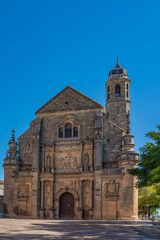 Fototapeta na wymiar The Sacred Chapel of El Salvador and the Plaza de Vazquez de Molina, Ubeda, Andalusia, Spain vertical