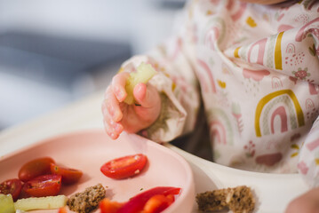 table, eat, self, cucumber, finger, caucasian, nutrition, baby led weaning, lifestyle, little,...