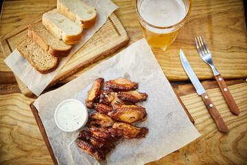 grilled chicken wings