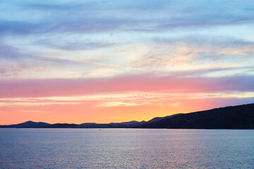 Fototapeta premium sunset over the sea