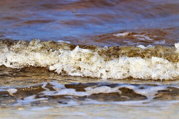 Wave on the ocean, close up
