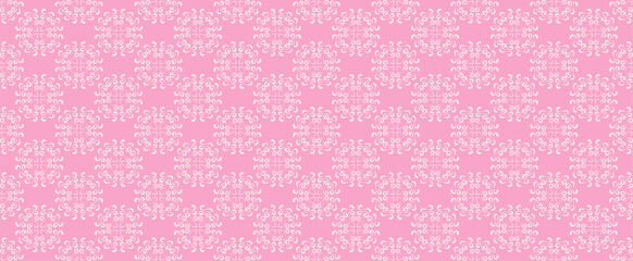Decorative seamless pattern, background, pink wallpaper texture for your design