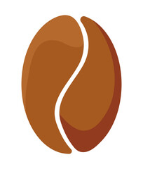 coffee grain in white background