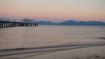 Fototapeta premium Idyllische Abendstimmung am Meer