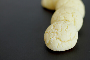 Home made  cookies, fresh delicious sweet diet pastry, receipt of rice flour bakery