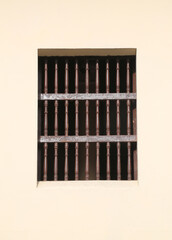 Vergittertes Fenster