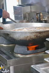 blacksmith working on a stove