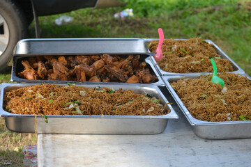traditional Indonesian food on the table