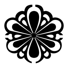 mexican sunflower icon on white background