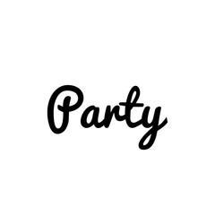 ''Party'' Word Illustration