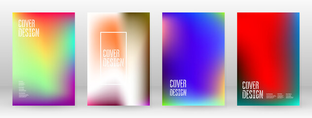 Fototapeta premium Pastel Soft. Rainbow Gradient Set Color Background