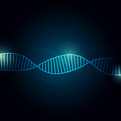 DNA Abstract background with copy space for text , futuristic creative design , vector illustration