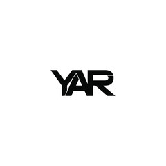 yar letter original monogram logo design