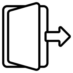 Exit Soziale Medien Icon