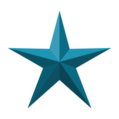Obraz premium star with blue color and five points
