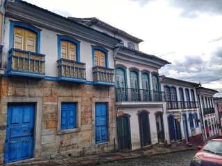 Obraz premium Ouro Preto, Minas Gerais, Brazil - A colonial town in the Serra do Espinhaço mountains of eastern Brazil. It’s known for its baroque architecture, including bridges, fountains and squares