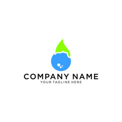 Beauty Water Logo Design Template Element
