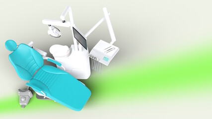 Modern dental clinic 歯科 病院 診療所 3D Rendering